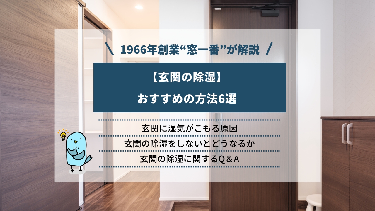 【玄関の除湿】おすすめの方法6選｜湿気がこもる原因やドアの結露対策も解説