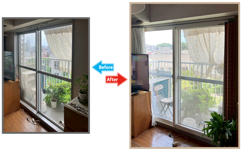夏の西日による暑さと冬の寒さを内窓で解消！遮音にも期待しています