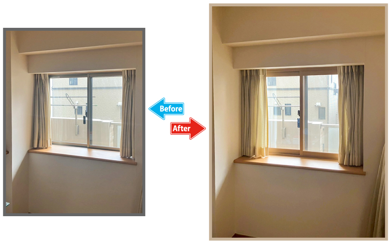 before-after｜冬の寒さ対策をしたいと思い、内窓相談しました
