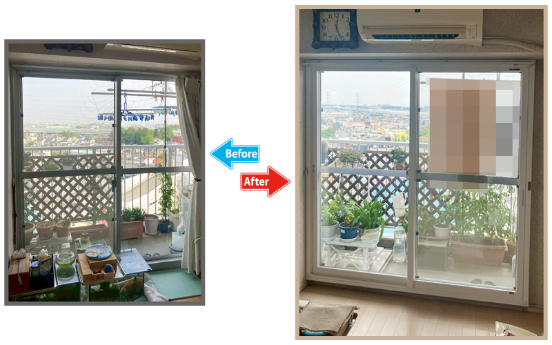 before-after｜冬の寒さ、夏の暑さを解消し、快適なすまいへ