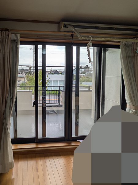 工事前｜埼玉県草加市内窓リフォーム｜ベランダ出入口