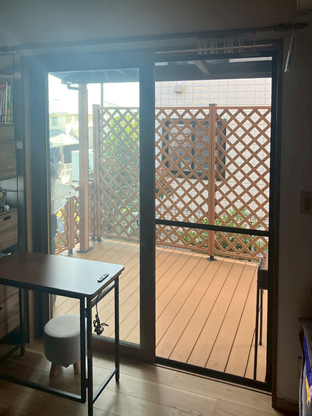 施工前｜東京都内窓設置工事｜before｜テラス出入口