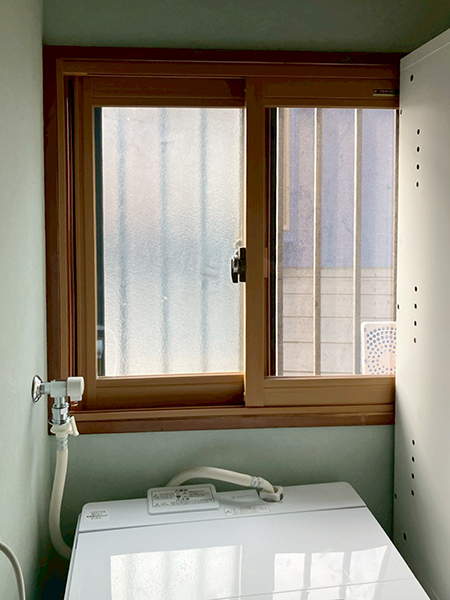 施工事例｜東京都内戸建内窓リフォーム｜プラマードU｜洗面脱衣室