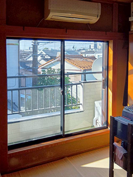 和室|工事前|埼玉県川口市内窓リフォーム|断熱・防寒・防音対策で2階の窓に内窓設置希望