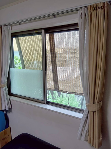 リビング|工事前|東京都中野区内窓リフォーム|国や都の補助金を利用し二重窓で断熱と防音対策