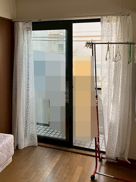 ベランダ掃出し|工事前|さいたま市|昨年に続き、今年も依頼をいただきました