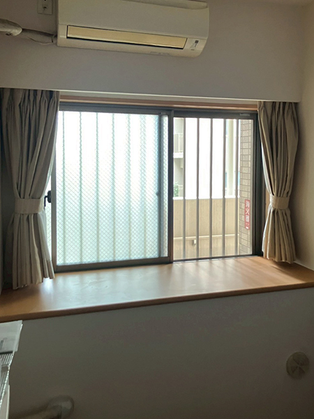 工事前-埼玉県川口市内窓設置-マンションリビング掃出し