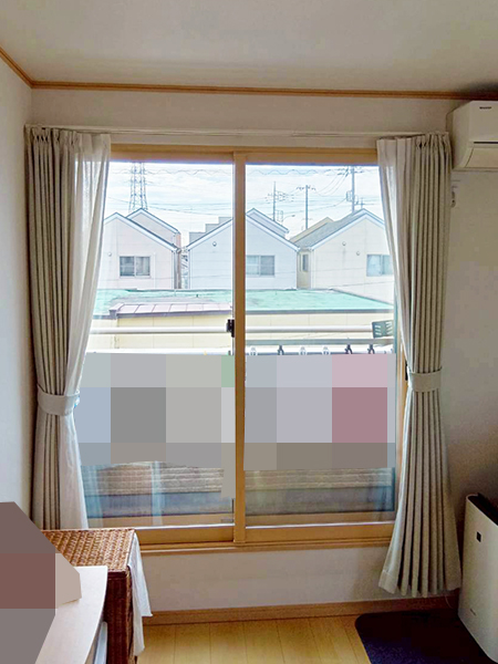 埼玉県越谷市内窓(二重窓)リフォーム｜ベランダ掃出し②