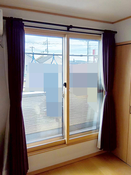 埼玉県越谷市内窓(二重窓)リフォーム｜ベランダ掃出し①