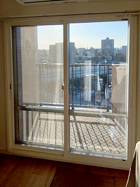 内窓設置リフォーム施工事例｜板橋区マンション-リビング引違い