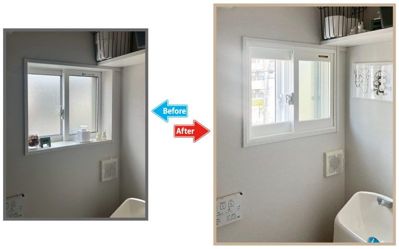 before-after｜友人の紹介で内窓工事を依頼しました｜小平市