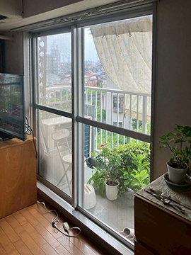 川口市マンション-ウチリモ設置工事前