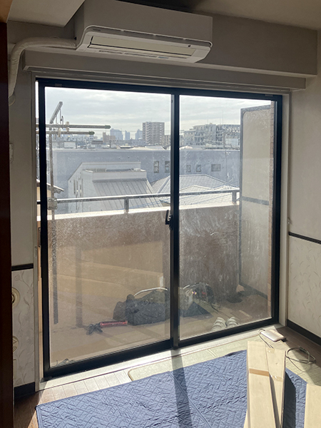 工事前③-蕨市マンション断熱窓交換工事(カバー工法)